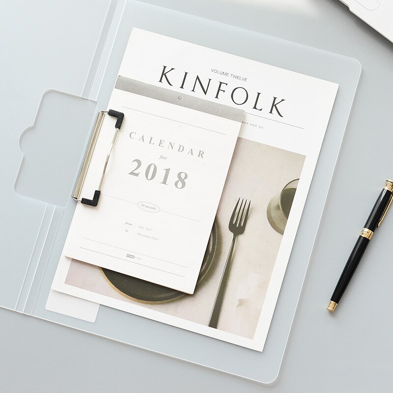 Classeur Horizontal A4 multifonctionnel, presse-papiers, PP solide, pour le bureau, livre d'exposition, papeterie pour étudiants: YF18-246