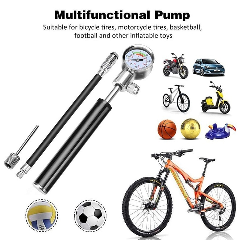 Mini Fietspomp Draagbare Hoge Druk Pomp Fiets Mountainbike Inflator Kit Fiets Accessoires