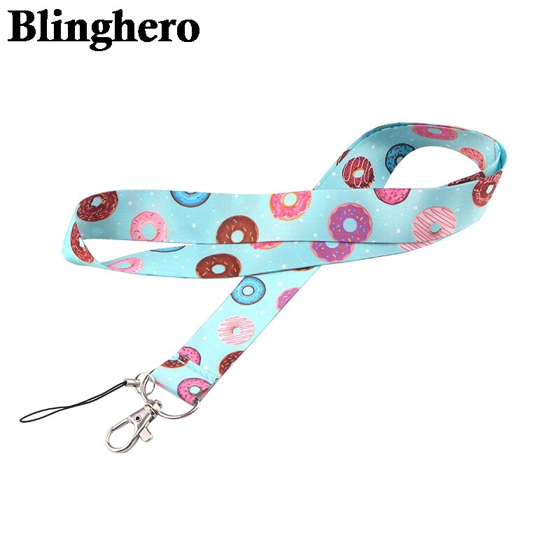 CA390 Donut Lanyard Neck Strap Voor Key Id-kaart Mobiel Riemen Badge Houder Diy Opknoping Touw Nekband Accessoires