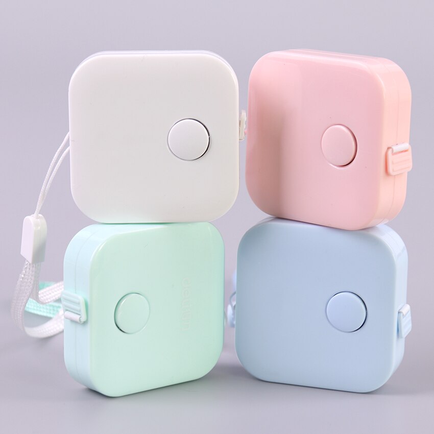 1PC Leather Measuring Tape 1.5m Metric Imperial Inch Flexible Ruler Portable Stationery Office School Supplies