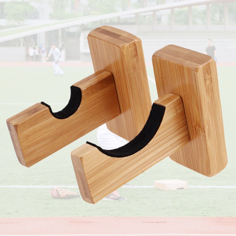 2 Pair Baseball Bat Display Durable Practical Baseball Bat Wall Mounts Baseball Bat Holder for Home
