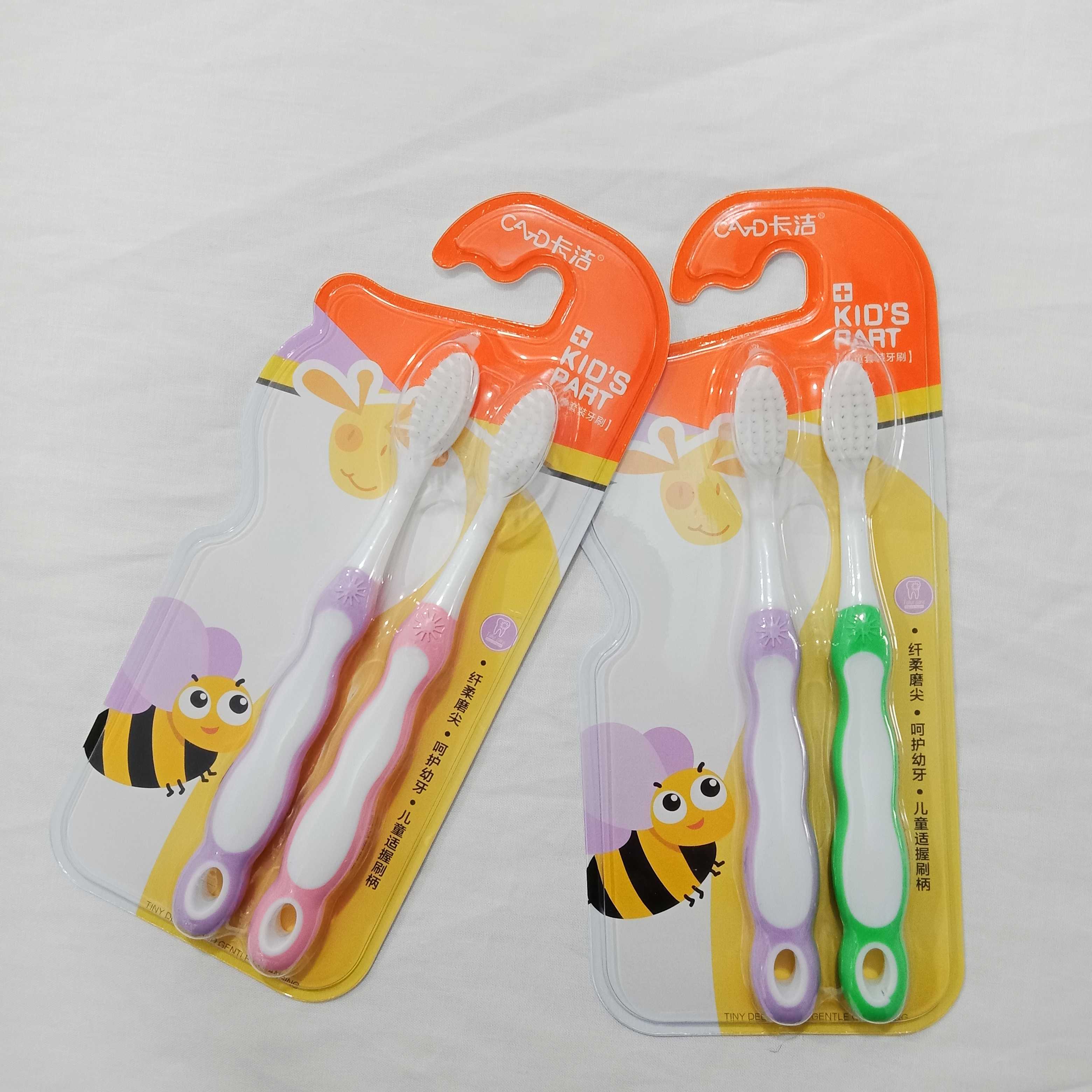 Escovas de dentes macias extra para crianças 2 pces