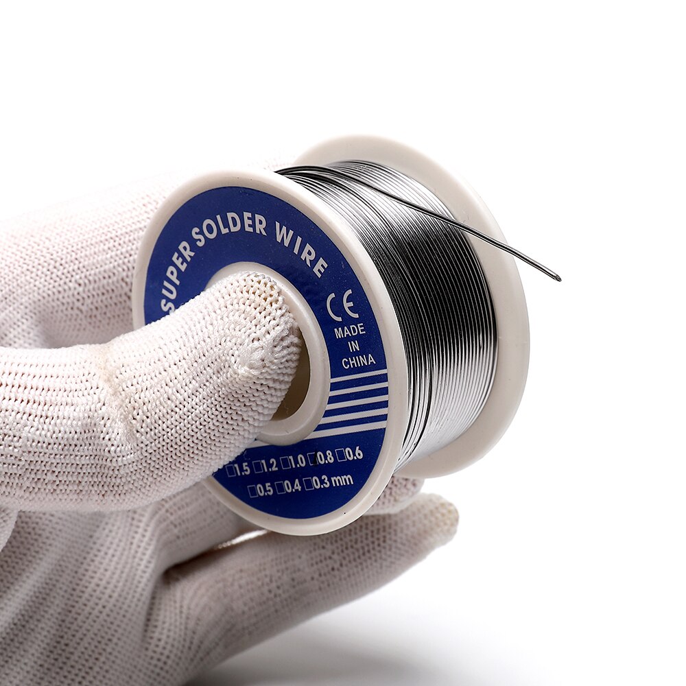 0.8mm 1.0mm 20g 50g 100g lödtenn tråd tenn bly smält kolofonium kärna lödning lödtråd rulle no-clean flussmedel 2.0%