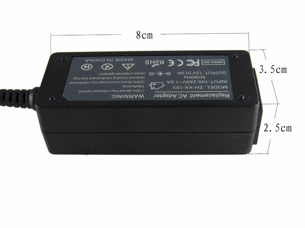 12v 3.33a 40w laptop vekselstrømsadapter oplader til samsung smart  pc 500t xe300 tzc  xe300 tzci  xe700 t 1c pro 700t 2.5mm * 0.7mm