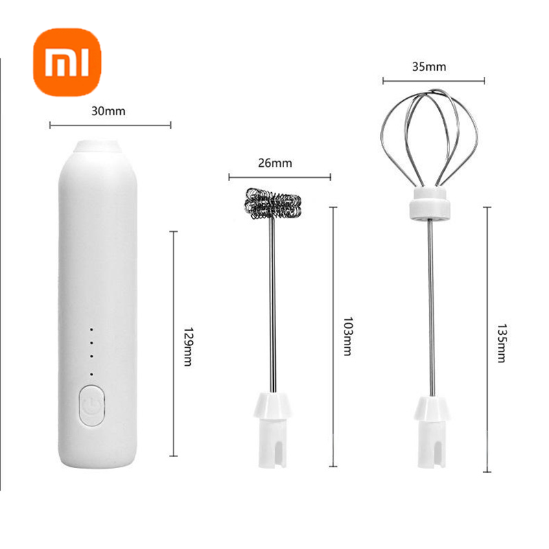 Xiaomi bezprzewodowe spieniacze robić mleka elektryczne ładowanie USB 3 prędkości ręczny mikser mała pianka robić kawy trzepaczka robić kawy kuchennej: zgniły zielony