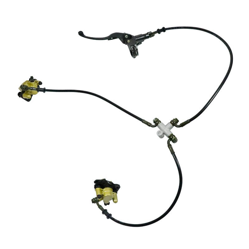 ATV Caliper System QUAD Dirt Bike Front Disc Brake Twin Disc Brake Assembly Brake System For 110cc 125cc atv Motorcycle Parts: Default Title