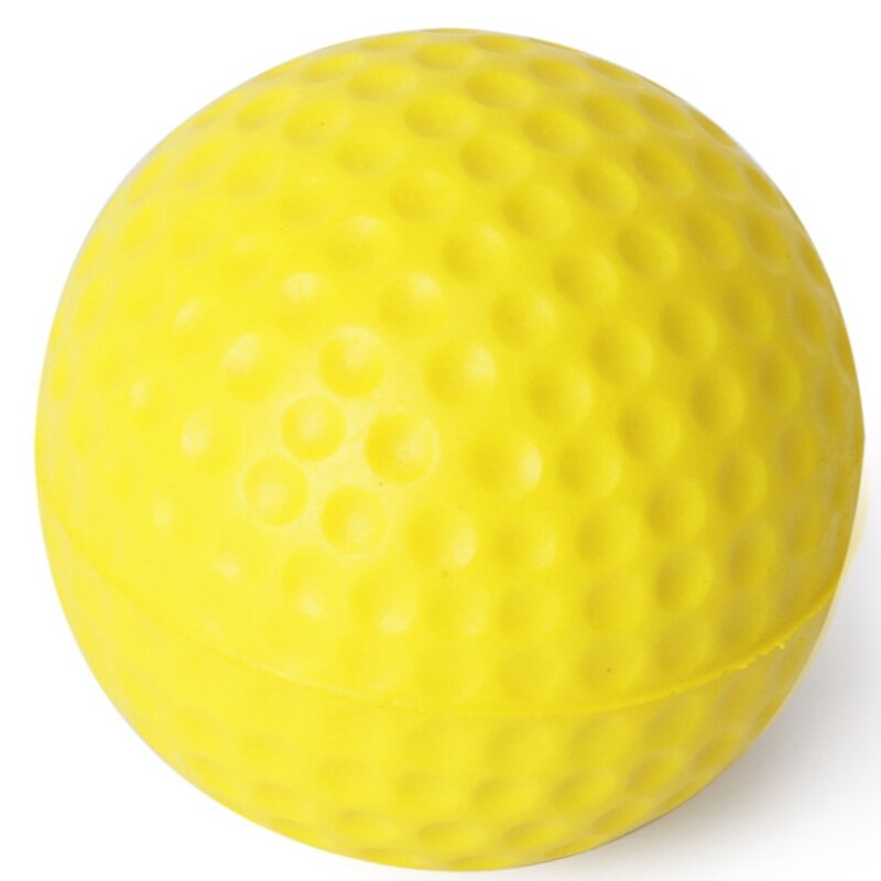 10Pcs Geel Zachte Elastische Indoor Practice Pu Golfbal