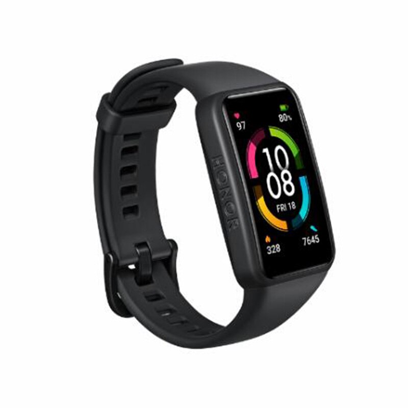 Huawei-pulsera inteligente Honor Band 6, reloj con pantalla táctil AMOLED a Color de 1,47 pulgadas, SpO2, para natación, ritmo cardíaco, sueño y siesta, estrés, novedad