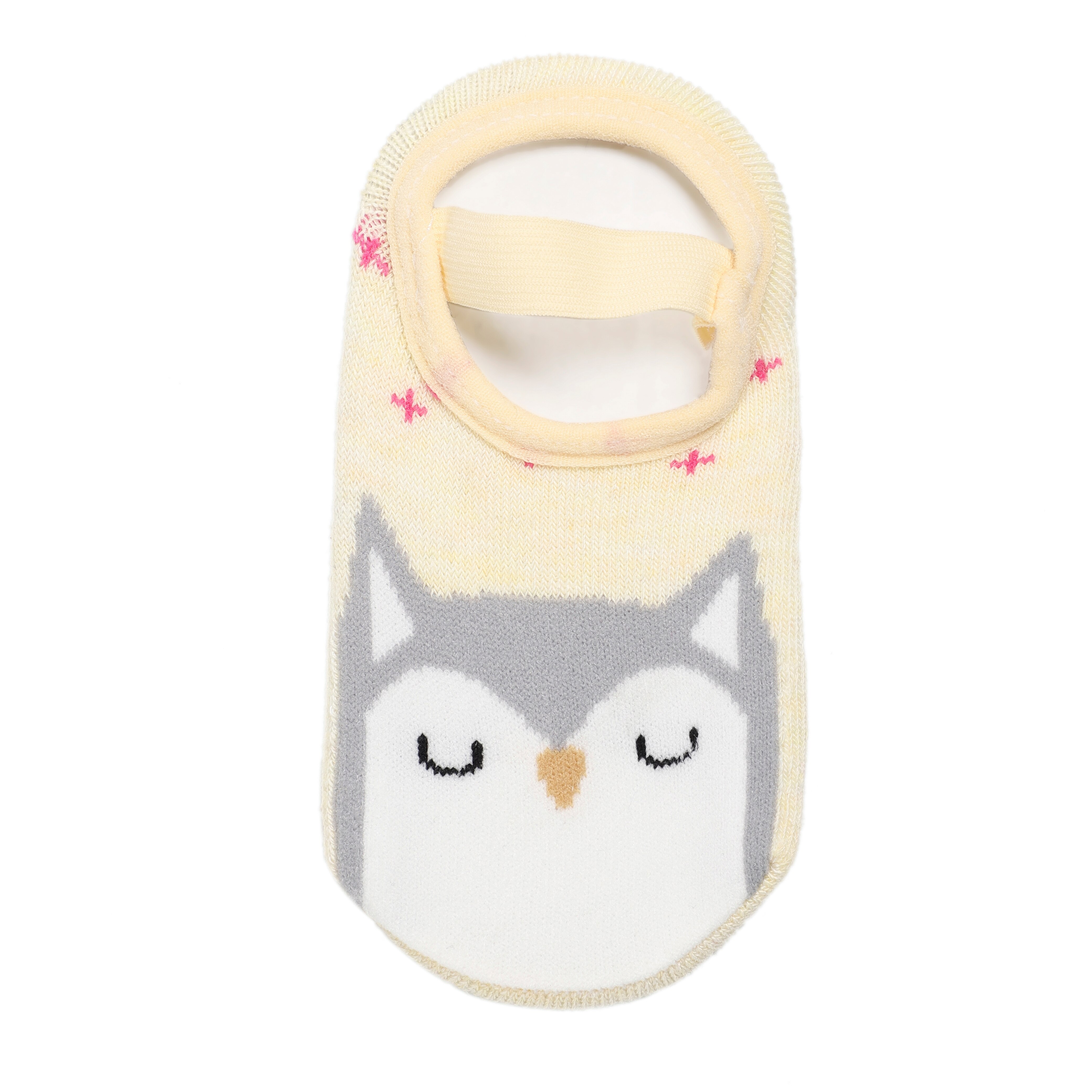 Baby Meisjes Antislip Sokken Met Grip Cartoon Peuter Anti Slip Slipper 6-12-36 Maanden: Yellow owl / 6-12 Months