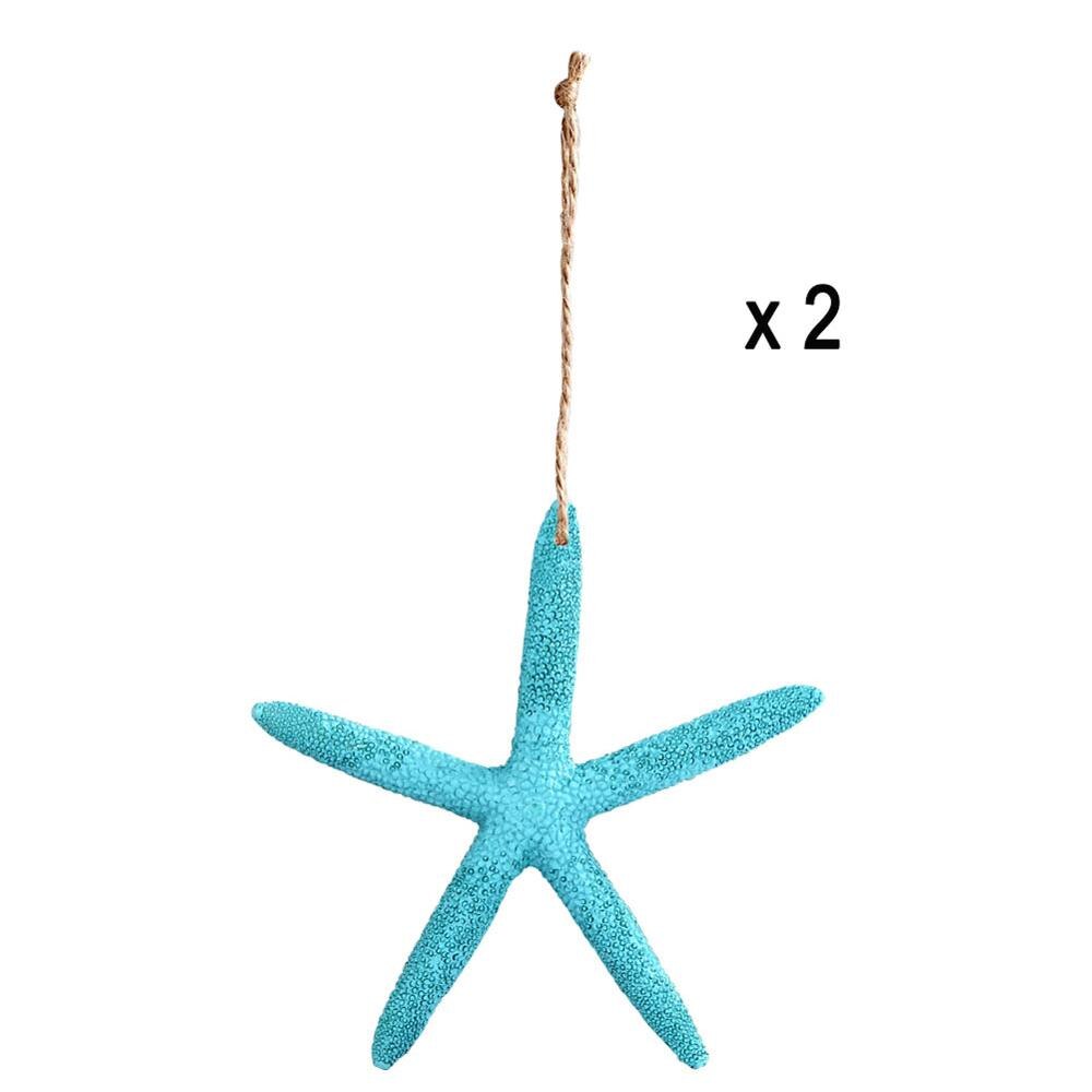 OurWarm Mediterranean Fishing Net Wall Hanging Nautical Home Decor Sea Star Starfish Beach Theme Party Supplies Photo Props: C