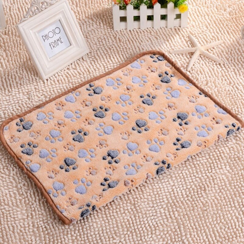Weichen und Flauschigen Pet Decke Niedliche Cartoon-Muster Pet Matte Warme und Komfortable Decke für Katze und Hunde pet Liefert: Coffee / 104x76 cm