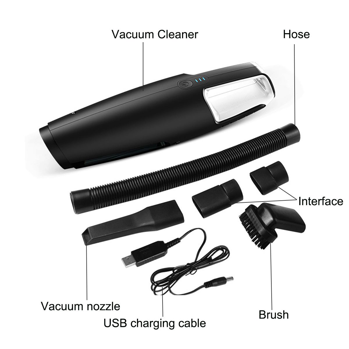 Wired/Wireless Ultra Quiet Mini Home Rod Vacuum Cleaner Portable Dust Collector Home Aspirator Handheld Vacuum Cleaner