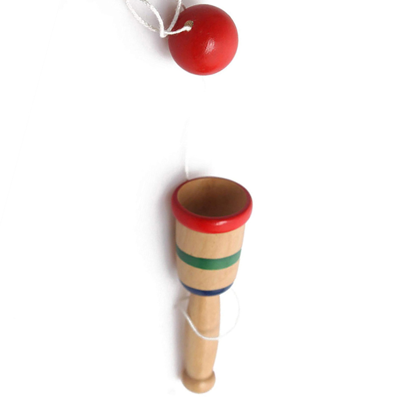 Kendama-vaso de madera antiestrés para niños, pelota de malabares, juguetes educativos para preescolar para niños, juegos divertidos al aire libre: Type 1