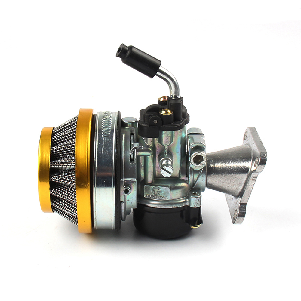 Atv 49cc performance 19mm carb karburator luftfilter samling til 2- takt 47cc 49 cc mini pocket bike: Guld
