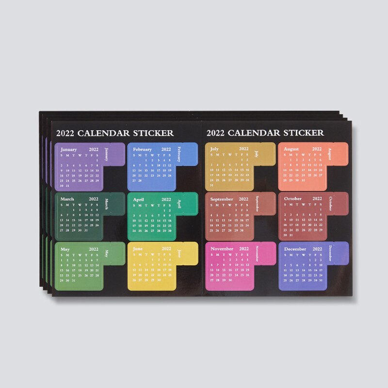 2022 Multifunctionele Index Schema Boek Time Management Planner Dagboek Kleverige Index Note Post Sticker Bookmark Kleur Annotatie