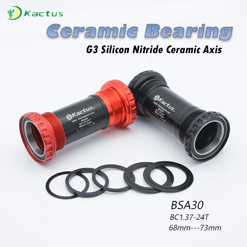 KACTUS BSA30 Central Movement Ceramic Bearing Bike Bottom Bracket Fit for SRAM Rival 22 \ Force22\ S900 etc Bicycle Cranksets