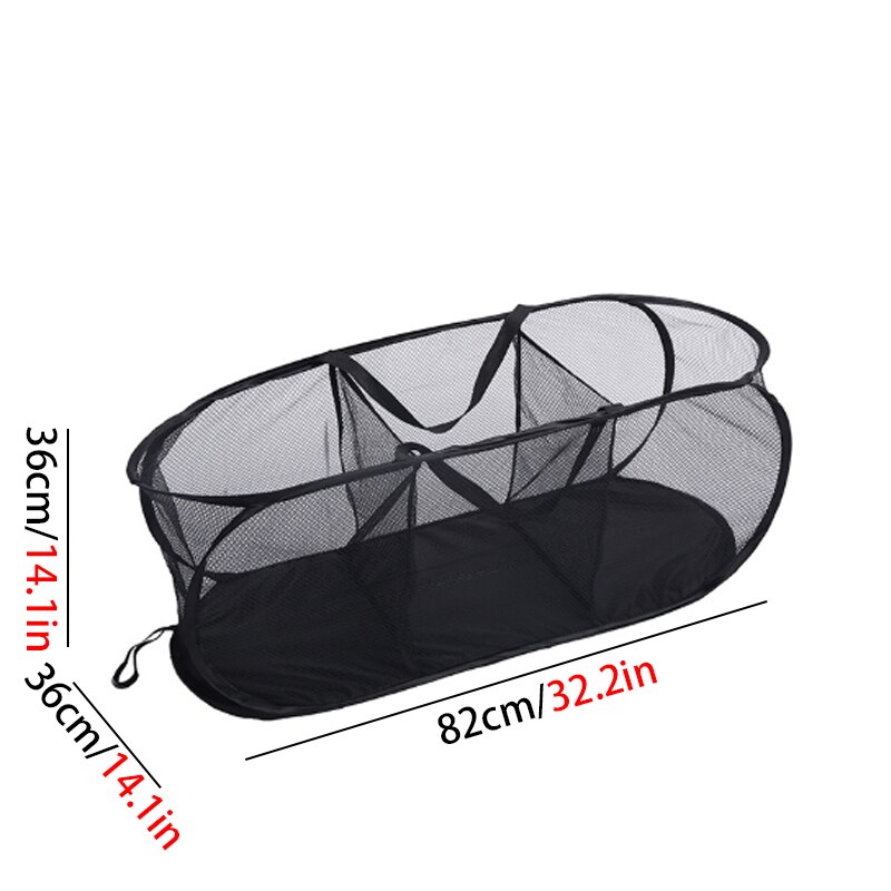 Home Collection Laundry Baske Foldable Three-compartment Laundry Basket Clothes Sorting Storage Basket
