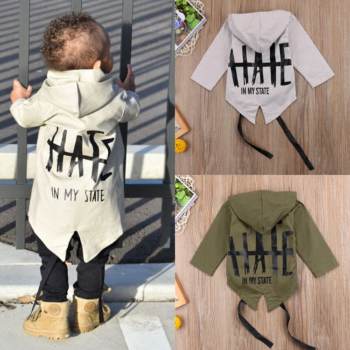 Newborn Baby Boys Kids Clothing Tops Long Sleeve Windbreaker Outwear Coat Winter Jacket Hooded Overcoat Clothes Baby Boy