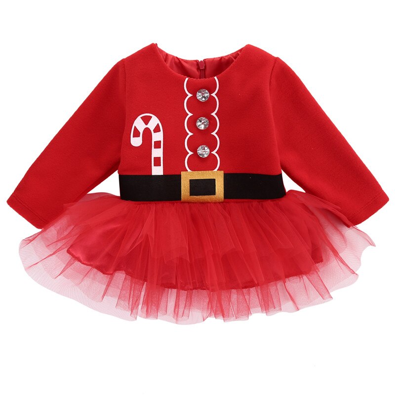 Disfraces navideños para bebés, vestidos de Papá Noel, tutú de tul para , ropa de Navidad para niñas