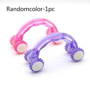 Druk Therapie Nek Massage Tool Druk Verlichten Hand Roller Massage Nek Schouder Dual Trigger Punt Zelf Massager: As Photo-1pc