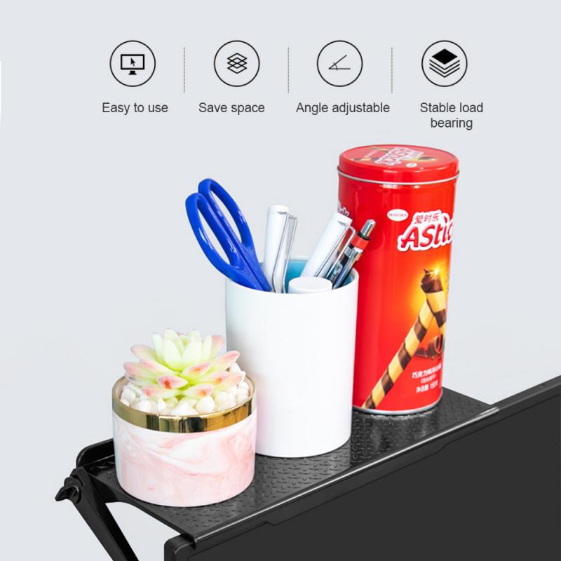 Multi-functional Storage Rack TV Computer LCD Display Rack Screen Storage Bracket Top Shelf Adjustable Rack Holder