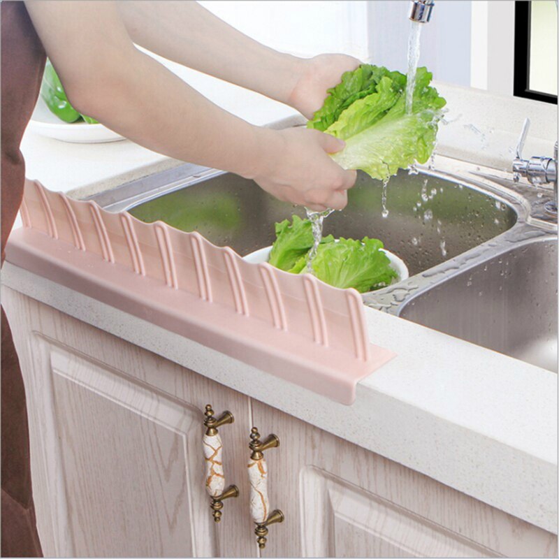 1pc Silicone Suction Cup Pool Baffle Kitchen Accessories Household Sink Splash-proof Water Tank Flap Tool