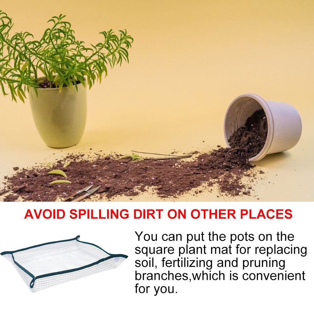 Garden Plant Mat Operation Pad Green Plant Balcony PE Gardening Mat Home Foldable Planting Waterproof Flower Mat Garden Supplies