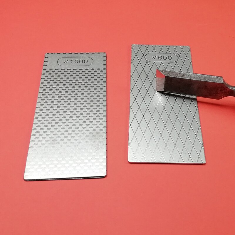 Diamond Knife Sharpening Stone Knife Sharpener Fixed angle sharpener 150x63x2.5mm Grit 400 600 1000 1200 Angle guide