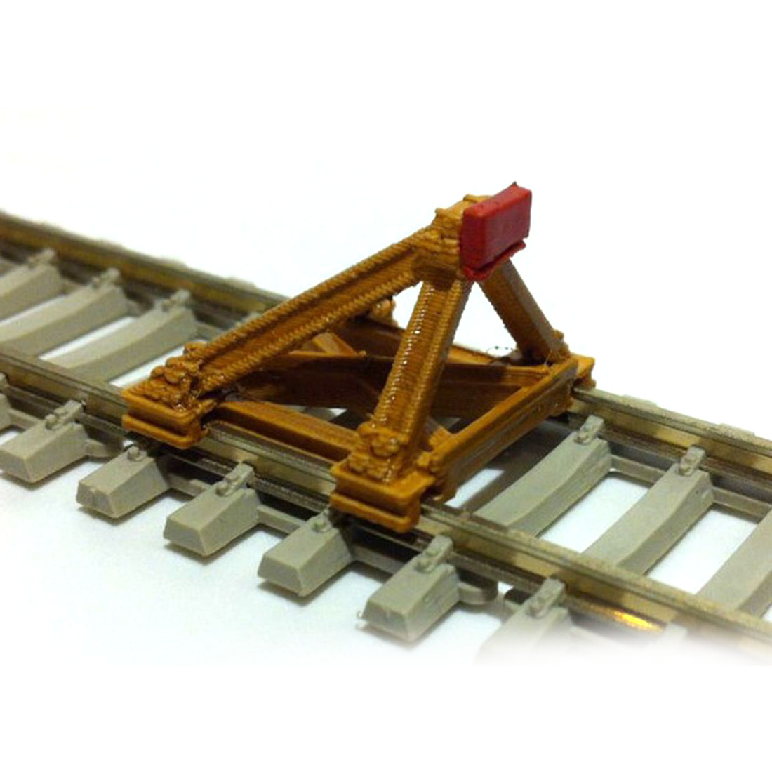 1:87 Track Scene Decoration Buffer Barricade Model for Sand Table HO Scale Train Model: Default Title