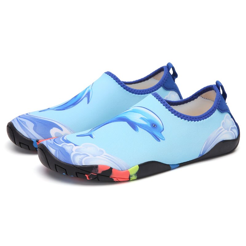Chaussures de natation hommes plage eau chaussures de plein air chaussures de sport sandales Aqua chaussures tenis feminino esportivo léger sans lacet: Bleu / 40
