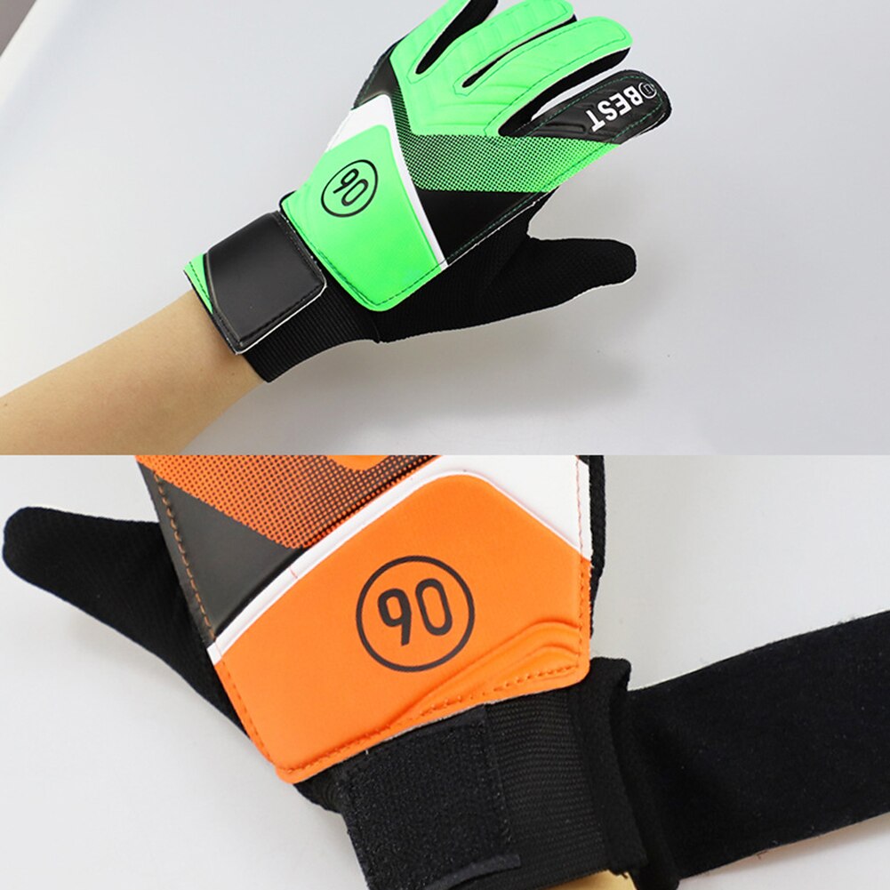 Soccer Goalie Gloves Full Finger Hand Protection Children Football Goalkeeper Glvoes