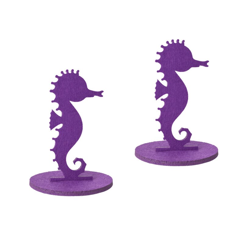 Mermaid Party Supplies Little Mermaid Decoration Seahorse Starfish Felt Table Ornament Girl Birthday Party Baby Shower Decor: M05