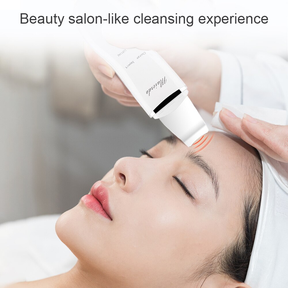 Ultrasone trillingen diepe gezichtsreiniging huidscrub verwijdert vuil mee-eters vermindert rimpels gezichtslifting peeling mee-eter poriën