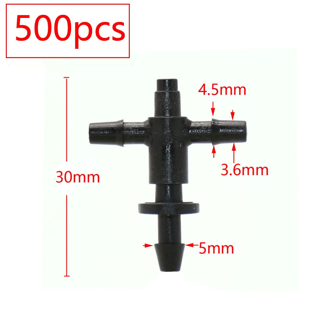 2L 4L 8L Pressure Compensating Dripper 2/4-way Arrow Dropper Connector Cross Water Splitter For Arrow Drip System Emitter