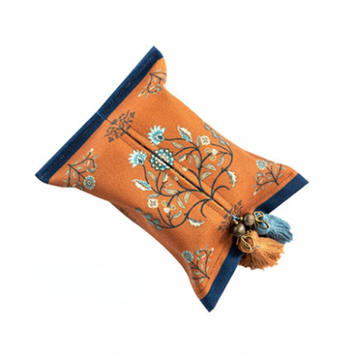 Vintage tissue box auto tissue taske vintage husholdning tissue box køkken high-end papir opbevaring print skuffe: 5