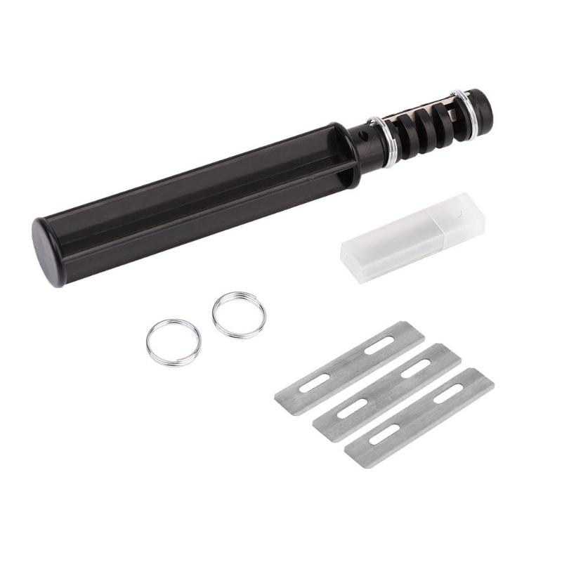 DIY Leather Craft Lacing Lace Cord Maker Strip Cutter Tool with 3 Blades: Default Title