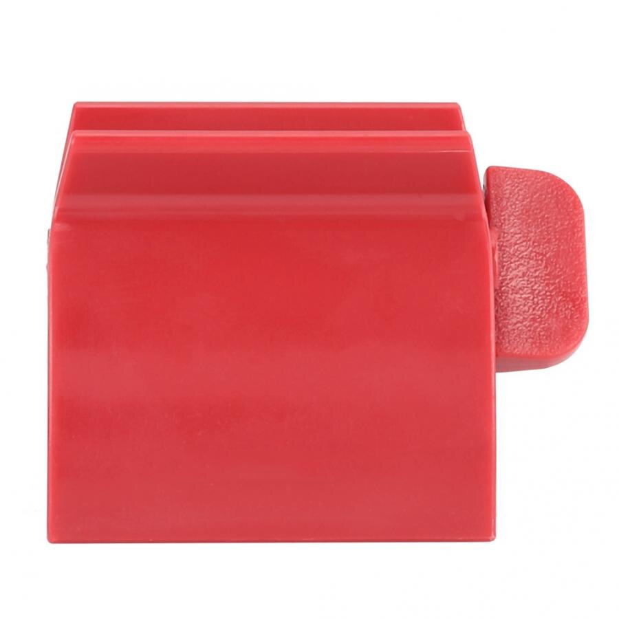 Multifunction Toothpaste Squeezer Toothpaste Tube Easy Dispenser Rolling Holder Bathroom Supplies: Red