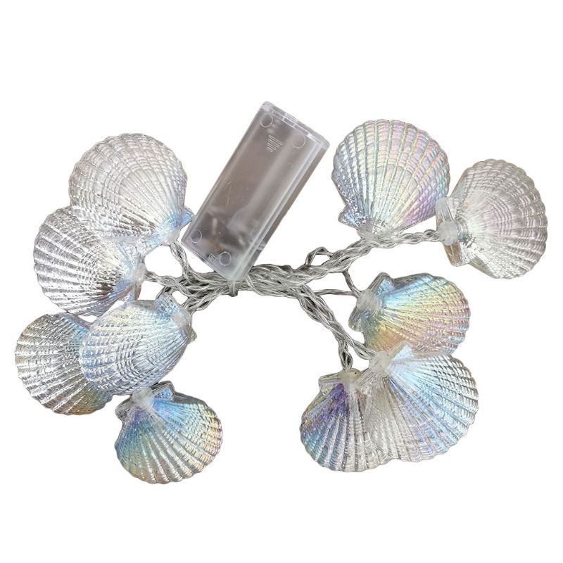 Seashell Starfish Conch Light String LED 3000K Warm White Garland Lights