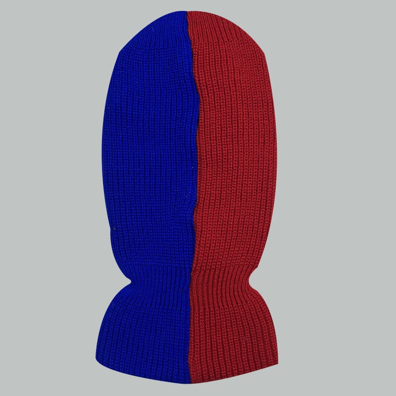 Pasamontañas bordado para hombre y mujer, de 3 colores máscara facial, empalme de 3 agujeros para clima frío, máscara de esquí de invierno, máscara térmica para ciclismo