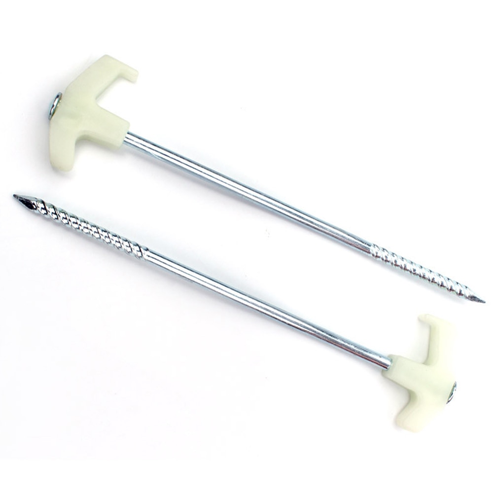 10PCS Tent Stake Pegs Portable Solid Fluorescence Tent Accessories Tent Nails Gazebo Peg for Garden