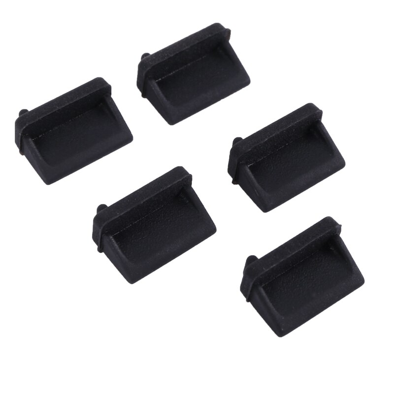 Bouchon de Protection de Port USB en Silicone, 30 pièces, bouchon anti-poussière, noir, tendance