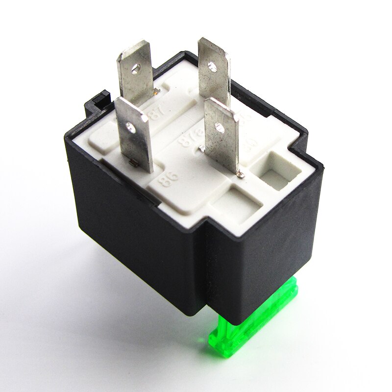 Wysokiej jakości przekaźnik elektroniczny przekaźniki samochodowe z folią ubezpieczeniową bezpiecznik samochodowy robić 4Szpilka lub 5Szpilka DC 12V/24V 30A wodoodporny wstępnie okablowany