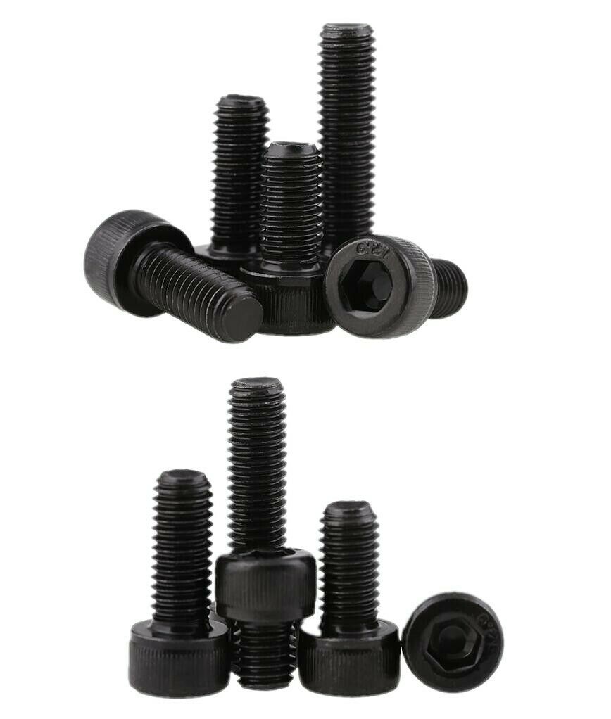 10 stuks  m4 zwarte inbusschroeven 12.9 hoge sterkte cilinderkopbouten volledige draad