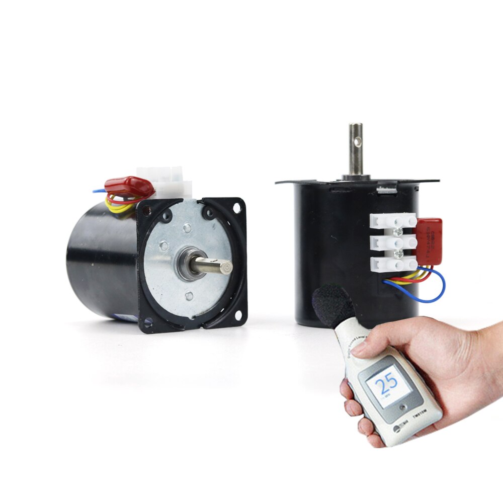 High Torque 100KG 28W AC 220V Permanent Magnet Synchronous Motor 68KTYZ CW/CCW Metal Geared Slow Speed Motor 2.5 To 110RPM