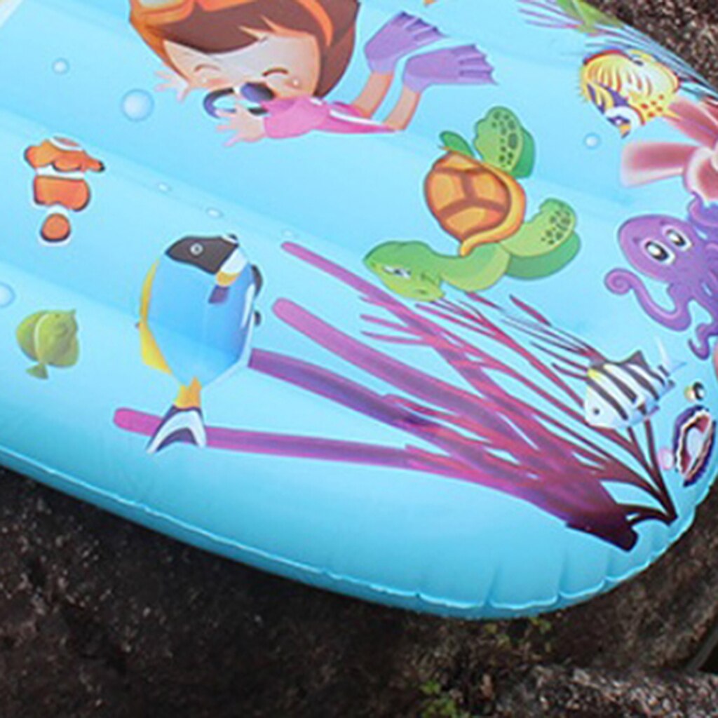 Barn uppblåsbara surfbräda kroppsbrädor surfpool flyta simma leksak kickboard snö släde bakgård sommarstrand