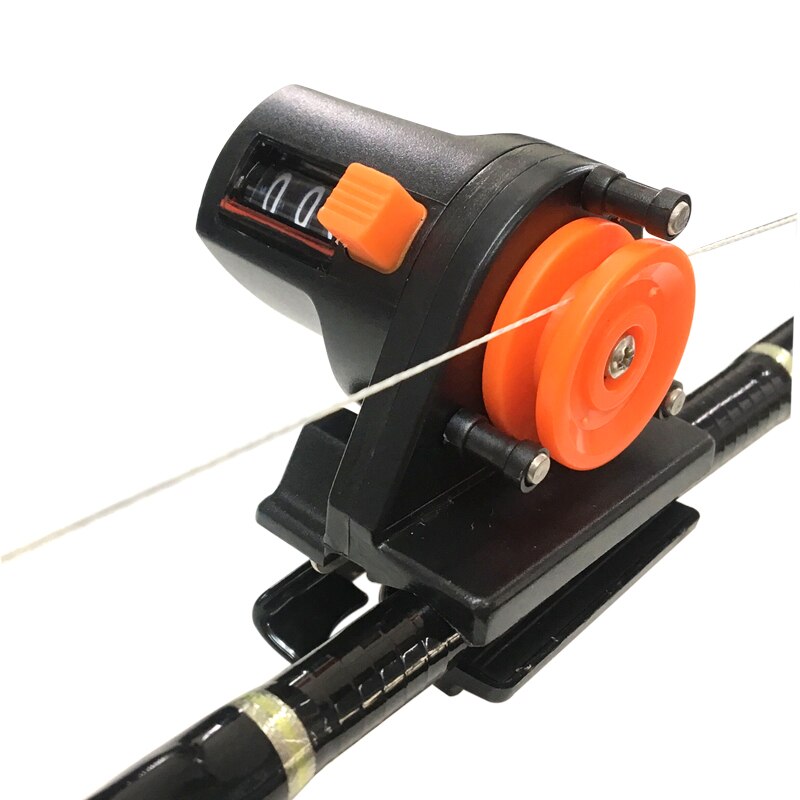 Fishfinder wire måler 0-999m bærbar meter lengde teller verktøy takle fiske line dybde teller digital display lengdemåler