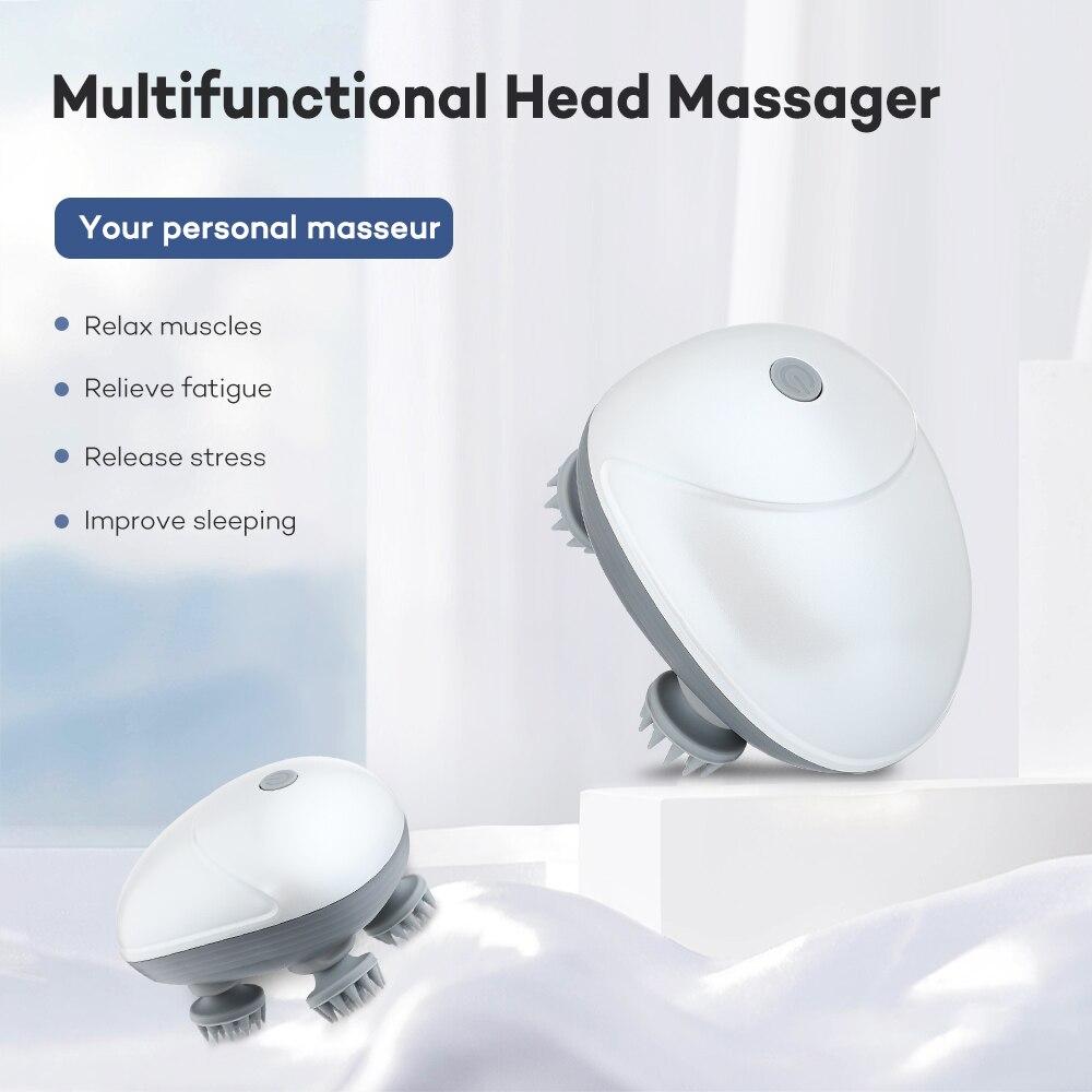 Masseur de tête électrique pour chat, appareil de Massage corporel, relaxant, épaules, cou, étanche, pétrissage des tissus profonds, soins de santé
