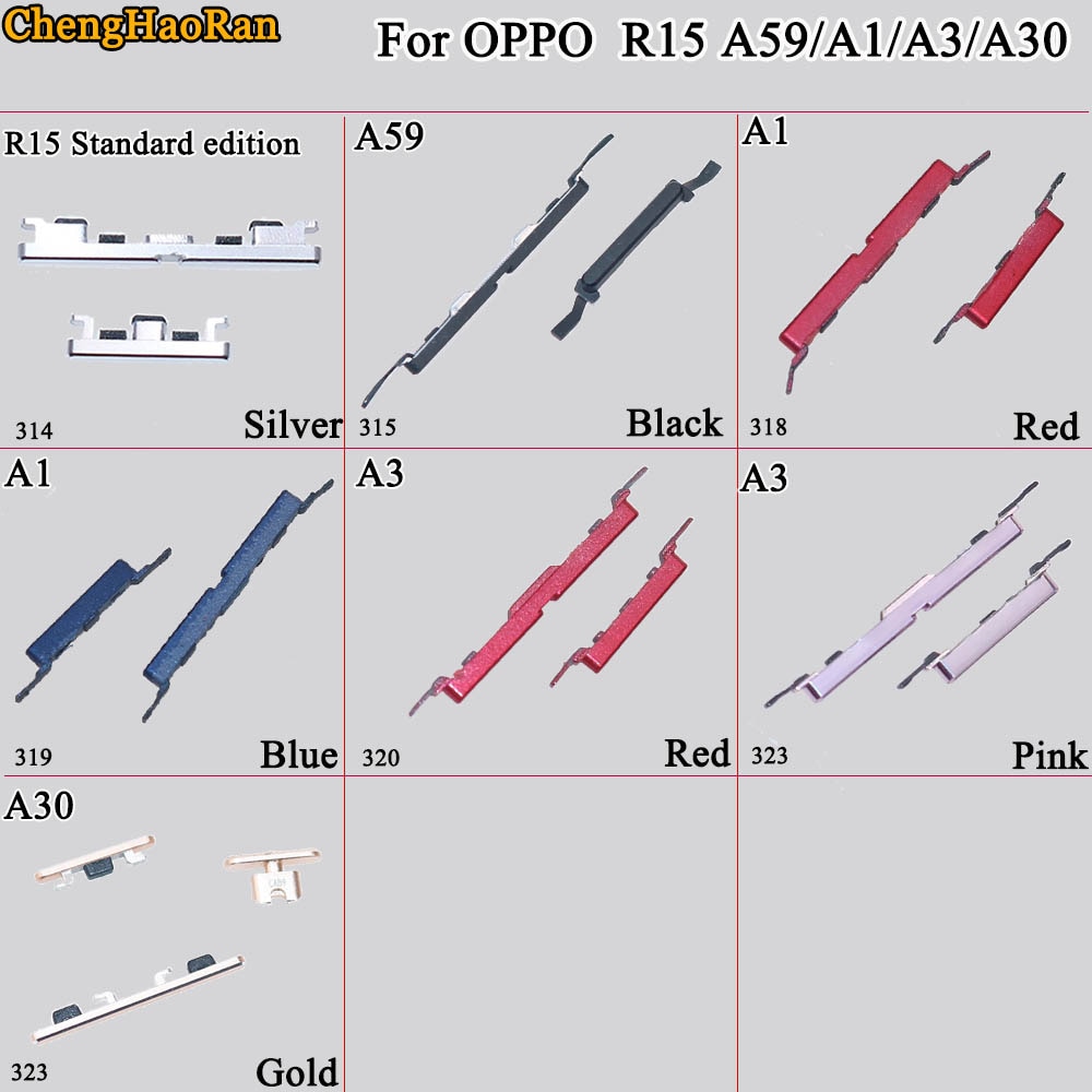 ChengHaoRan 1Stck Seite Geschmack Energie-Geschmack Ersatz ersatzteile Für OPPO R15 Standard Auflage A1 A3 A30