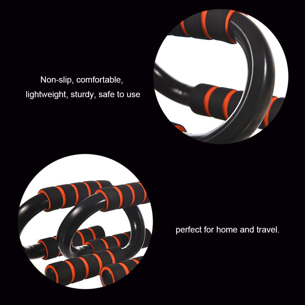 S Shape Push-Ups Bars Push-Ups Stands With Slip Resistant Handle For Men Women Pull Ups Strength Training Daily Workouts