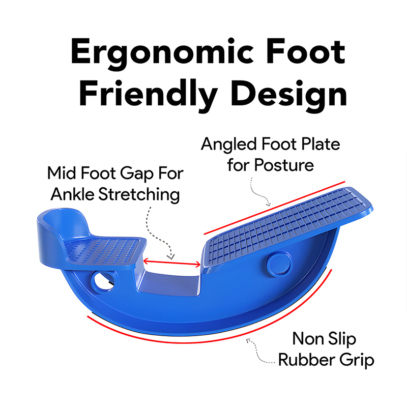 Fotvippa vadsträckare fotledssträckare bräda med spikad massageboll för akillesseneinflammation plantar fasciit strama vader